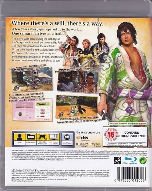 Way of the Samurai 4 - PS3 (A Grade) (Genbrug)